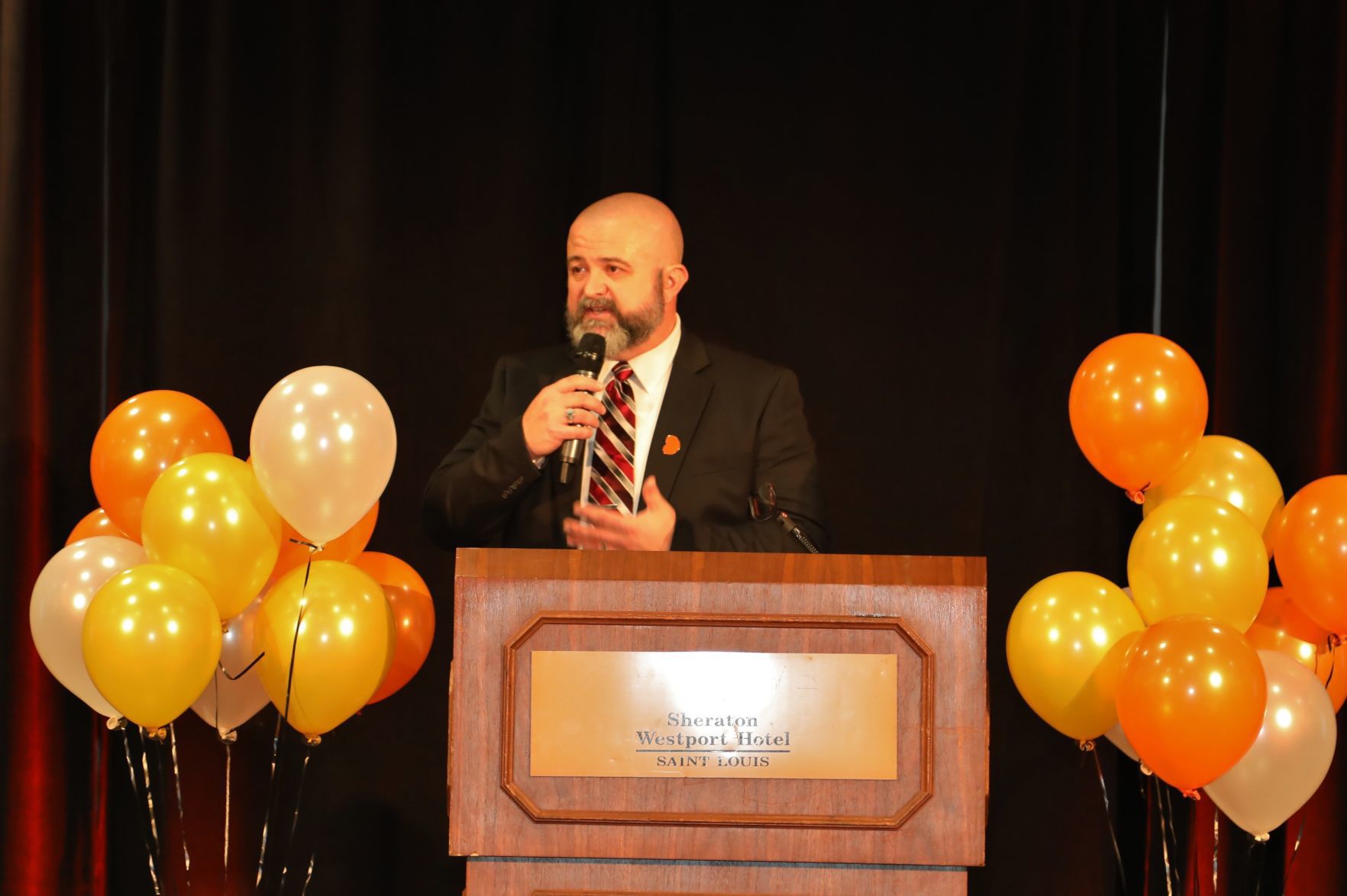 J.J. Hayes master of ceremonies and auctioneer